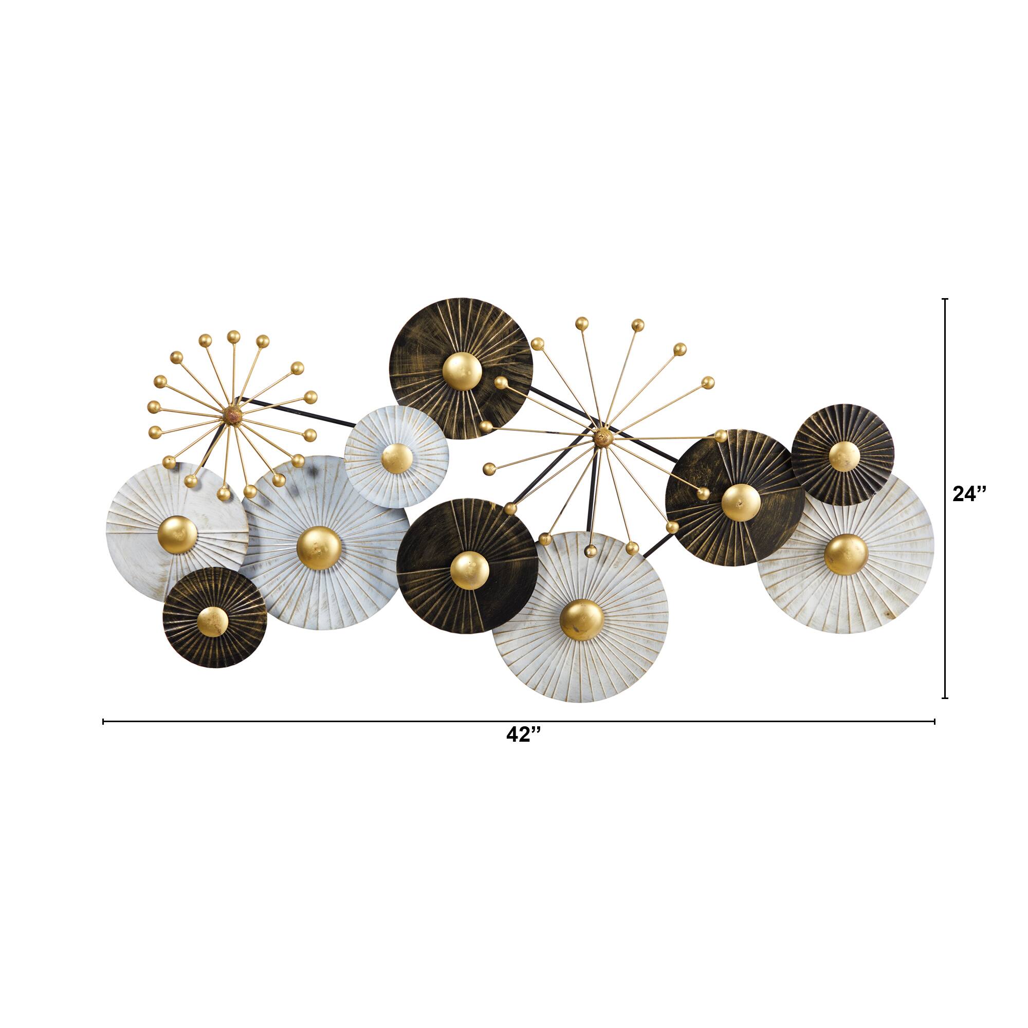 3.5ft. x 2ft. Urban Layered Metal Wall Art Decor